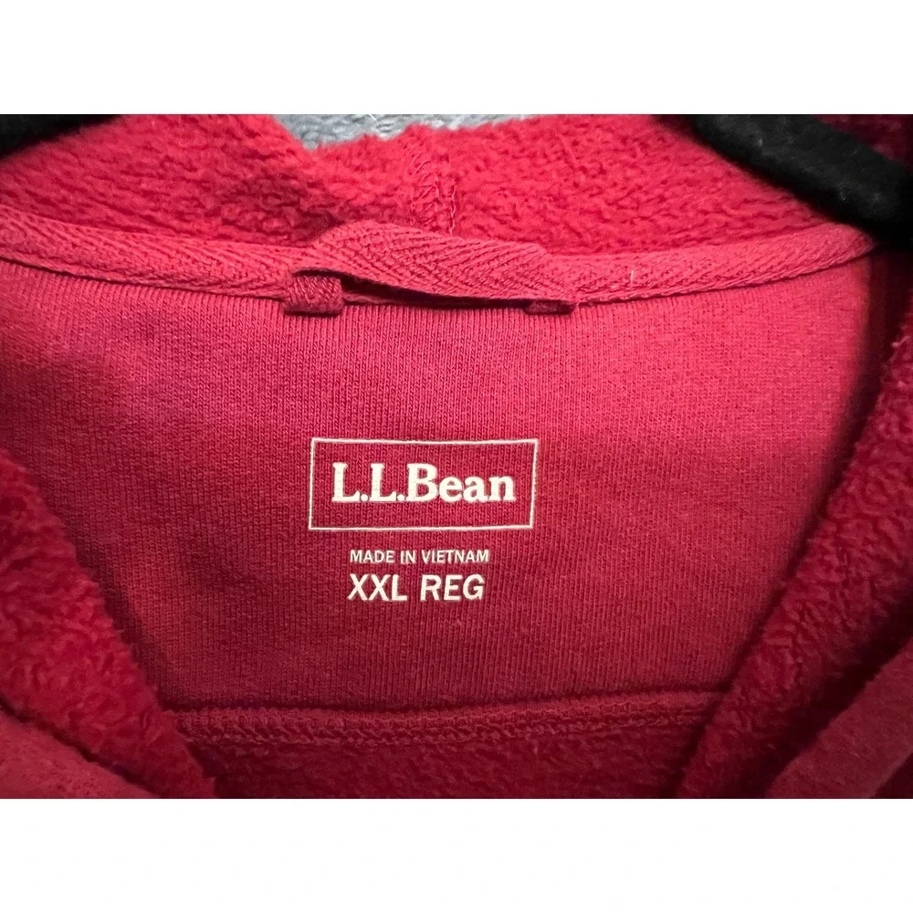 L.L.‎ Bean red hoodie men's sz XXL Casual.